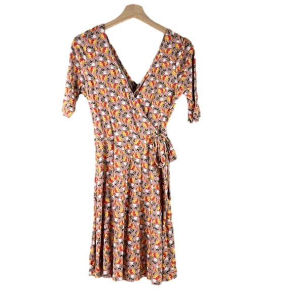 NWT GILLI Floral Faux Wrap Jersey Knit Dress - Picture 1 of 10